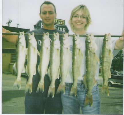 What a Stringer of Walleyes  7/5/2008