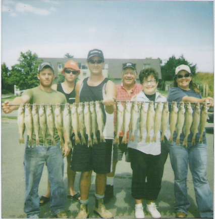 Nice Stringer of Walleyes  8/10/2008